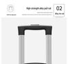 20-inch ABS Trolley Case with External Combination Lock - Zipper Suitcase, Three-Piece Set Luggage Bag in Stock
