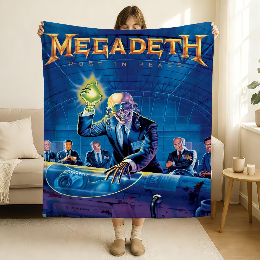 Band M Megadeth S Blanket Soft and Skin Friendly For Couch Bed Napping Bedspread All Seasons Comforter