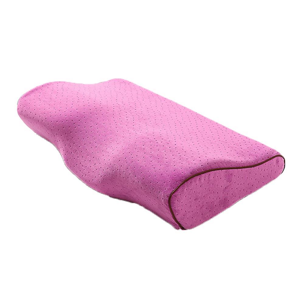Solid Color Memory Pillowcase For Child Adult Soft Washable Pillow Cover Butterfly Shaped Cushion Cover