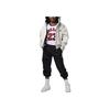 Jordan Solid Logo Printed Hooded Zip-Up Long Sleeve Jacket Kids Jackets White FV2882-120