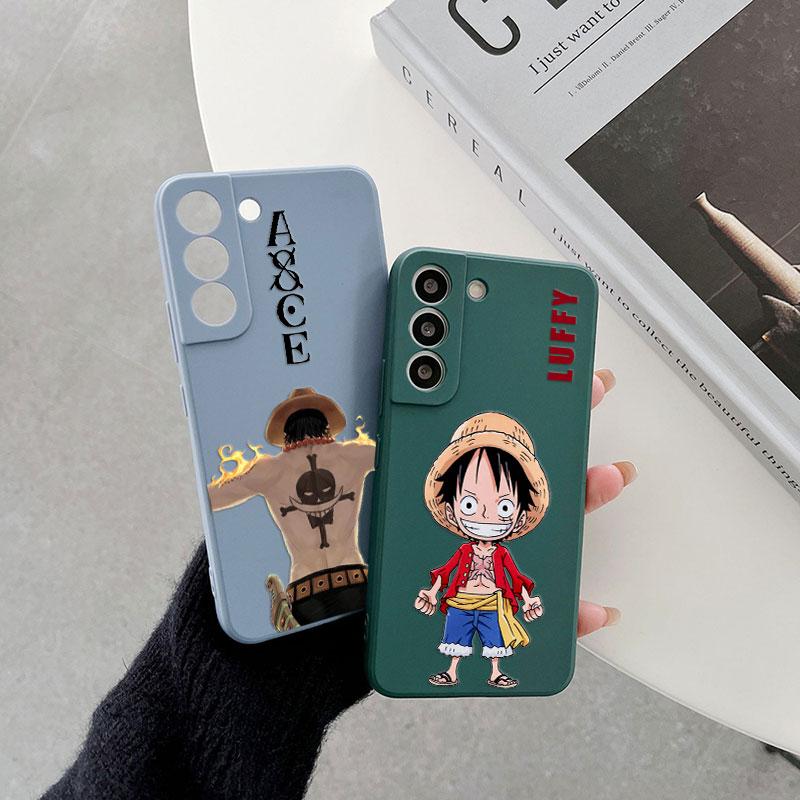 Cute Cartoon Luffy Zoro Ace Phone Case For Samsung Galaxy S26 S25 Ultra S24 S23 S22 Plus S21 S20 FE S26 A37 A57 5G Silicon Cover