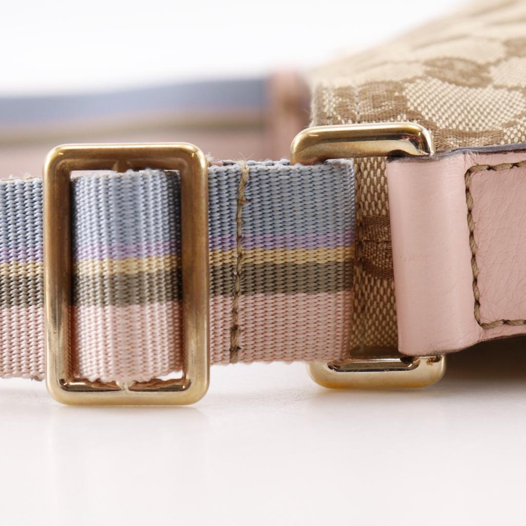 GUCCI Shoulder Bag 189749 Brown / Pink GG canvas Women Used