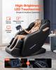 VEVOR Massage Chair, 3D Zero-Gravity Full Body Massage Chair with Extendable Footrest, Automatic Modes, Airbags, Waist & Leg Heating