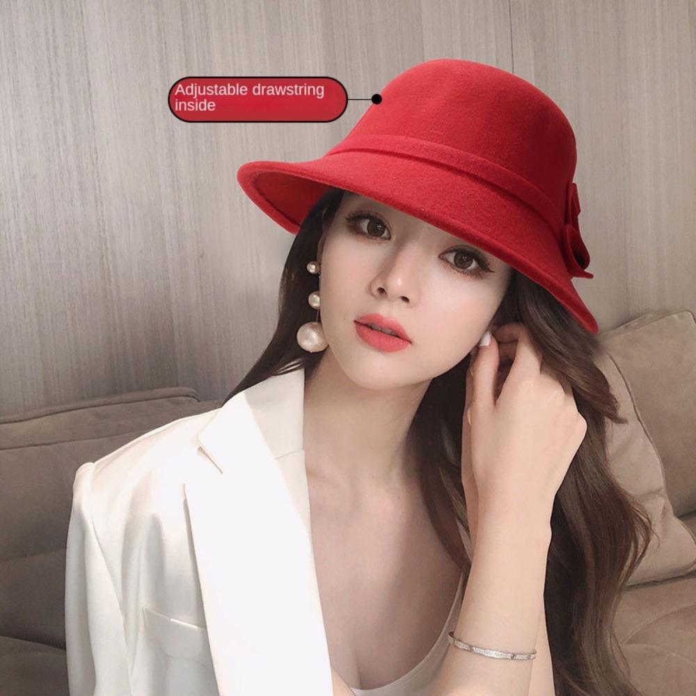Fashion Women Ladies Girl Hat Warmer Church Bowler Cloche Hats Basin Cap Fisherman Cap  Lady Girl