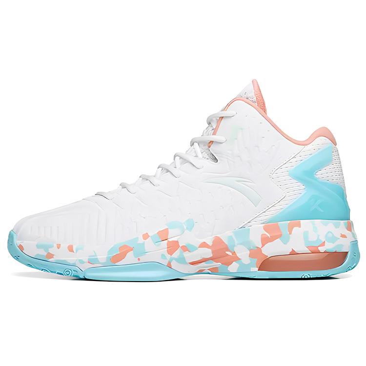 

Anta KT Team Style Lightweight Wear resistant And Non slip Low Top Basketball Shoes Men s White Blue