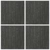 Striped Light Green Carpet Tile 50 x 50 cm 4 pcs