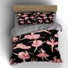 Ballet Dancer Illustrations Bedding Duvet Cover Sets Duvet Covers Pillowcases Gifts (1 * Duvet Cover 2 * Pillowcases, Without Duvet Insert)