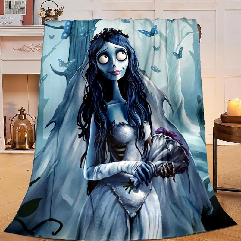 1 Stück Gothic Corpse Beauty In Bloom Flanelldecke Geschenk, Geeignet für Männer und Frauen, Weich, Ideal für Betten und Sofa, Geburtstags- oder Weihnachtsgeschenk