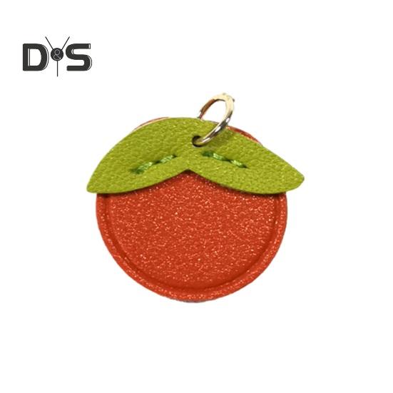 Bag Pendant Keychain Fruit Flower Leaf Shape Charm Keyring Bags Backpacks Phones Imitation Leather Keychain