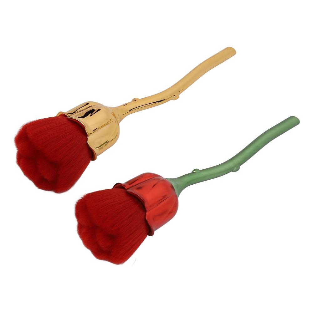 2pcs Fluffy Manicure Cleaner Brush Thickened Die Cast Fluffy Powder Brush Daily beauty makeup use