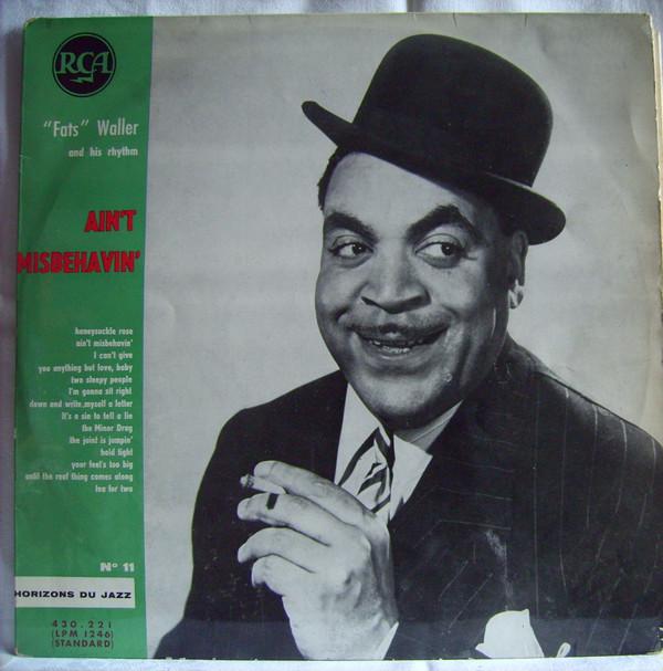 

LP Record FATS WALLER HIS RHYTHM Aint Misbehavin 430221 RCA 1958 France Jazz Used