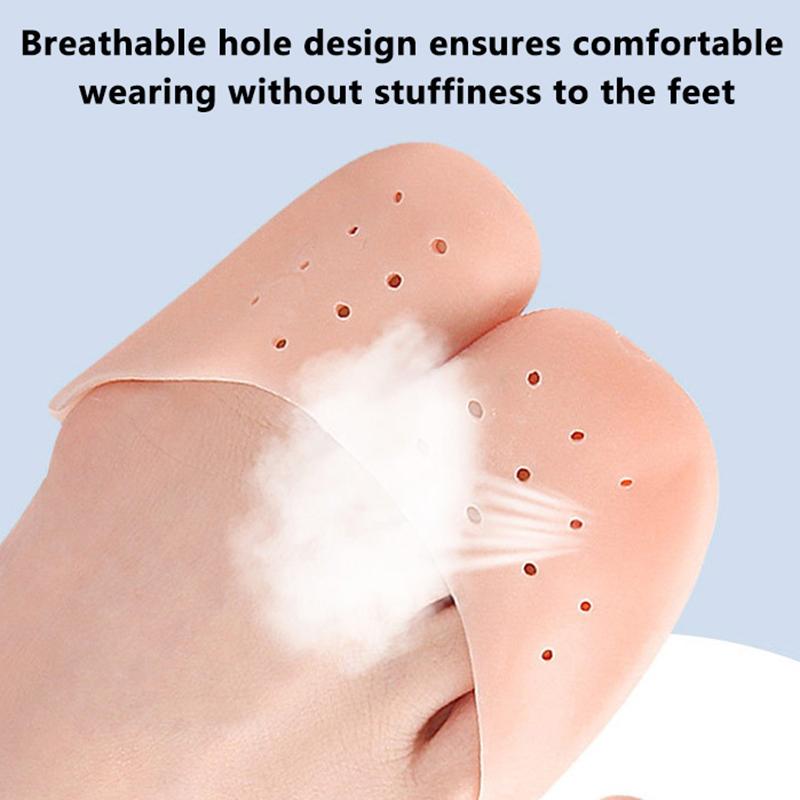 1Pair Soft Forefoot Pads Silicone Gel Pointe Toe Finger Cover Pain Protector High Heels Gel Pads For Feet Ballet Foot Care