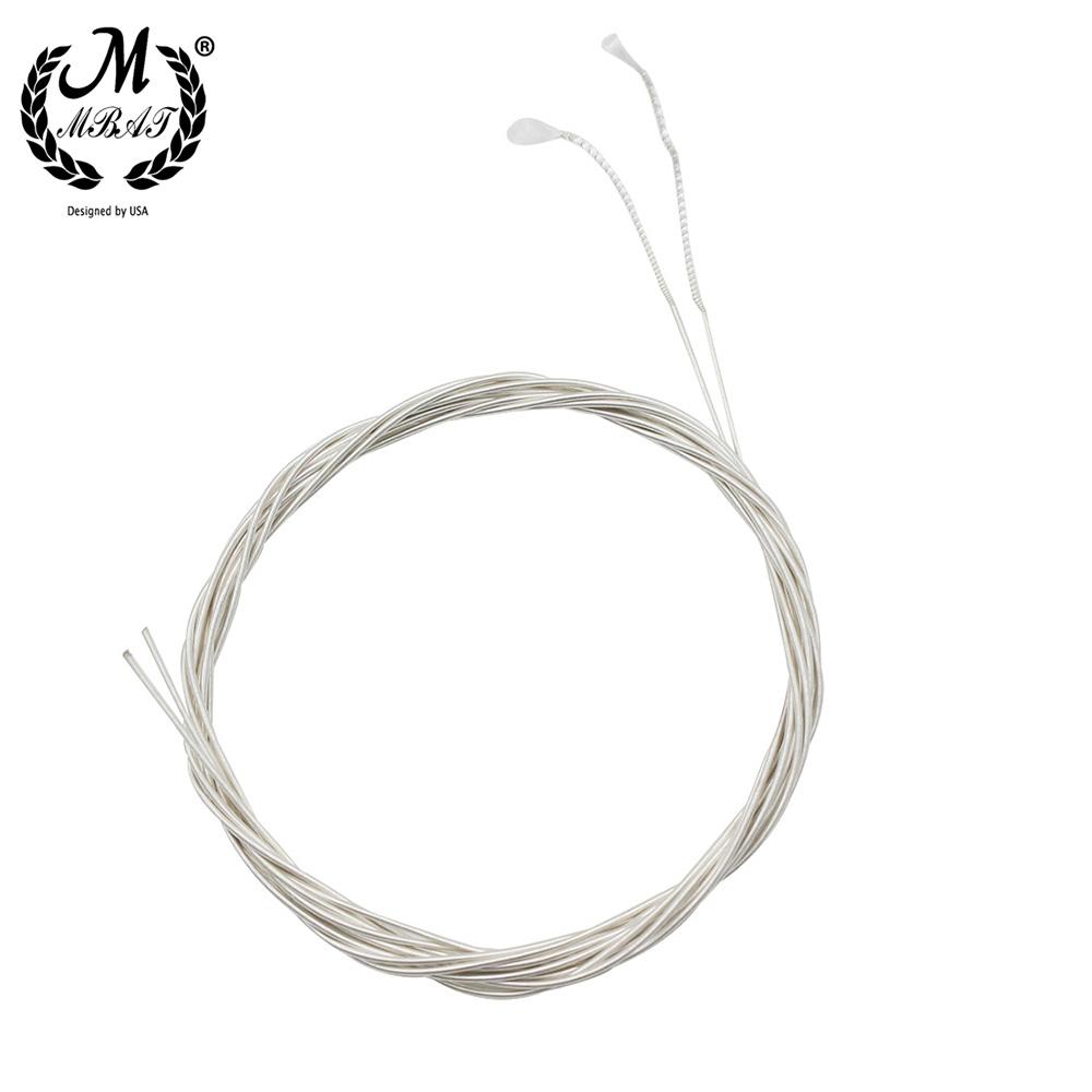 M MBAT Set da 10 Pezzi Corde per Oud di Tacchino Nylon Trasparente Rame Argentato Avvolto Corda per Liuto Arabo Accessori di Alta Qualità O100