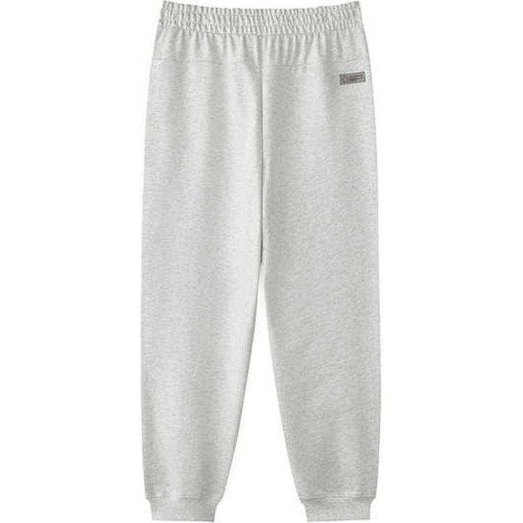 Skechers New Year Series Warm Cuffed Versatile Loose Comfortable Knitted Sports Pants Men Bottoms Light-White Gray L125M006-0248