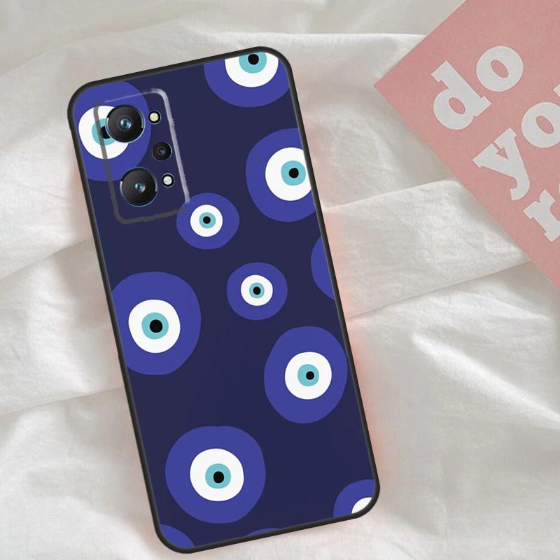 Big Eyes Cartoon Pattern Case For Realme C65 C67 C71 C63 C61 C55 C51 C53 C35 C75 11 12 13 14 15 Pro Plus GT6 GT7 Pro