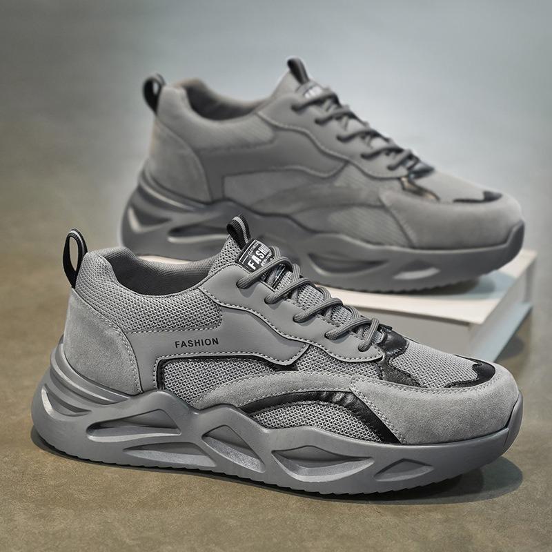 Spring men's shoes new breathable men's trend versatile platform non-slip sports shoes casual men