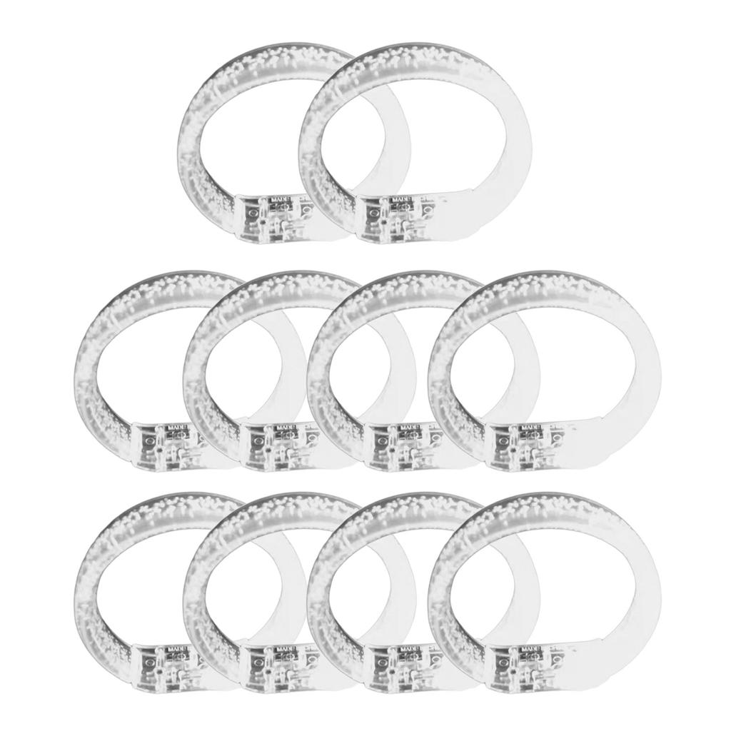 10 Stück Leuchtende LED Armbänder für Nachtveranstaltungen LED Partyarmbänder Auffälliges Accessoire für gesellschaftliche Zusammenkünfte