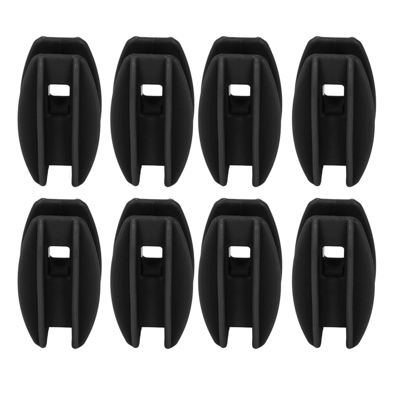 

100PCS Electric Fence Insulator Weather Resistant ABS Square Tube Post Insulator for Steel Wire Black чорний