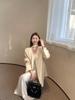 Women's Satin Blazer Jacket - Spring/Autumn 2025, Small Size, Socialite Niche Design