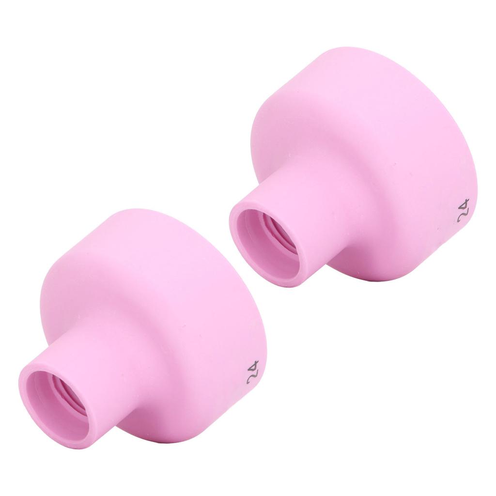 2Pcs TIG Welding Cup 24# Ceramic Nozzle 2.4mm Center Hole Accessory Set Kit for WP9 20 25 17 18 26