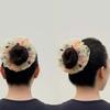 Large Intestine Circle Floral Hair Rope Korean Style Bun Rubber Bands Flower Lace Hair Ring  Daily