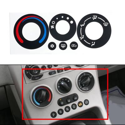 Car A/C Climate Control Button Repair Sticker Decal For Pontiac Torrent 2005-2006 Push Button Decal Sticker Car Styling