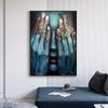 Modern Abstract Colored Fingers Canvas Painting Posters and Prints Wall Art Pictures for Living Room Wall Decoration Cuadros