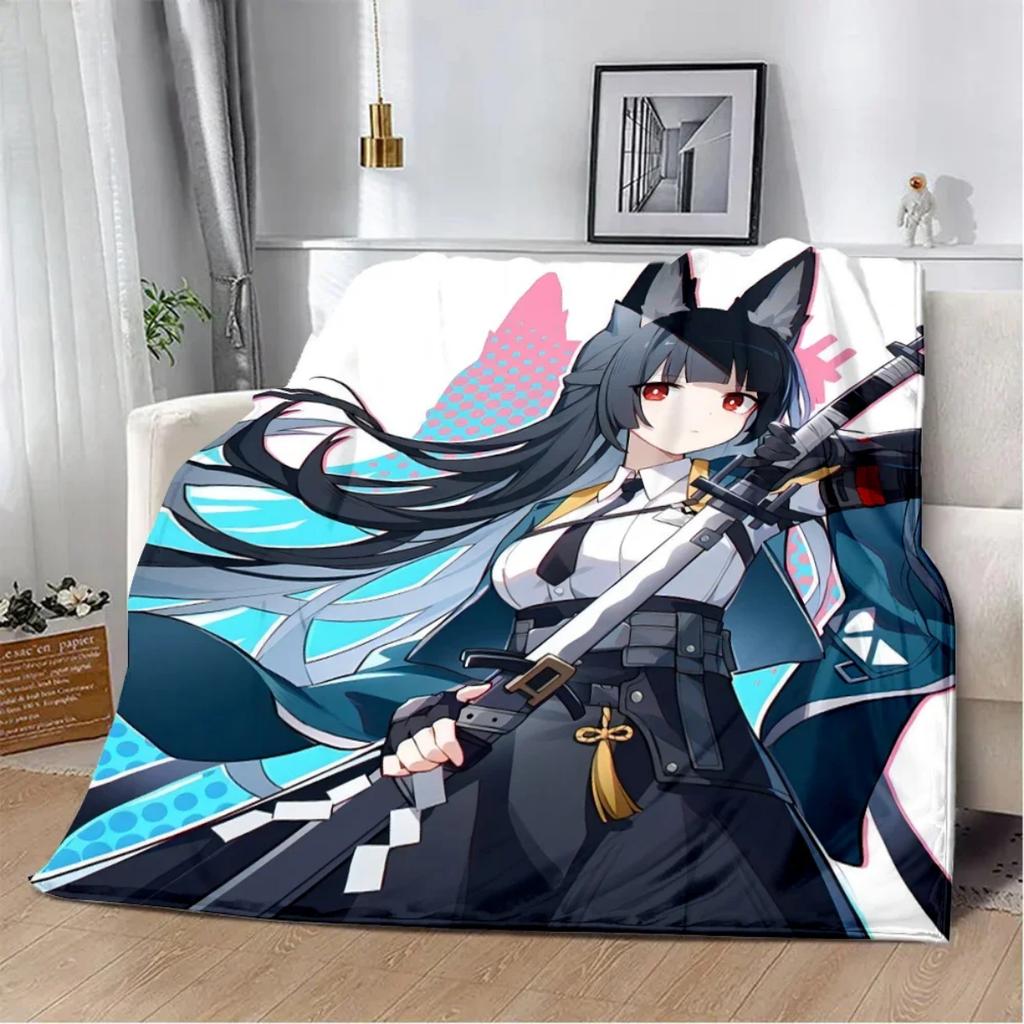 ZZZ Flannel Throw Blanket Zenless-Zone-Zero 3DPrint Soft Rug for Sofa Character Merchandise Winter Warm Fluffy Gift Game Blanket