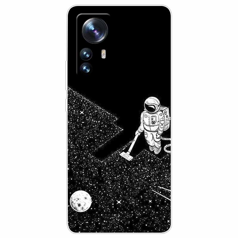 For Xiaomi 12T Pro 5G Case 12 T Cat Space Soft TPU Clear Silicone Funda Cases for Xiaomi 12T 5G Cover 12TPro Shockproof 2022