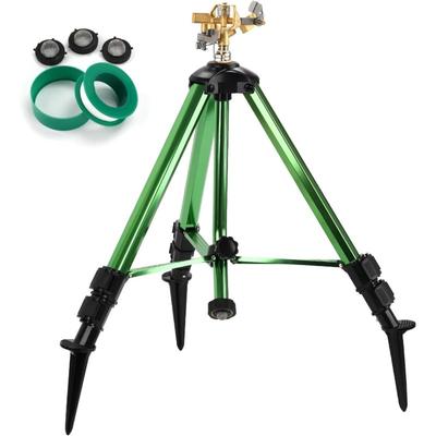Stativregner, Gartenregner, 360 Grad rotierender Bewässerungs-Rasensprenger, Höhenverstellbar, für Rasen/Hof/Garten