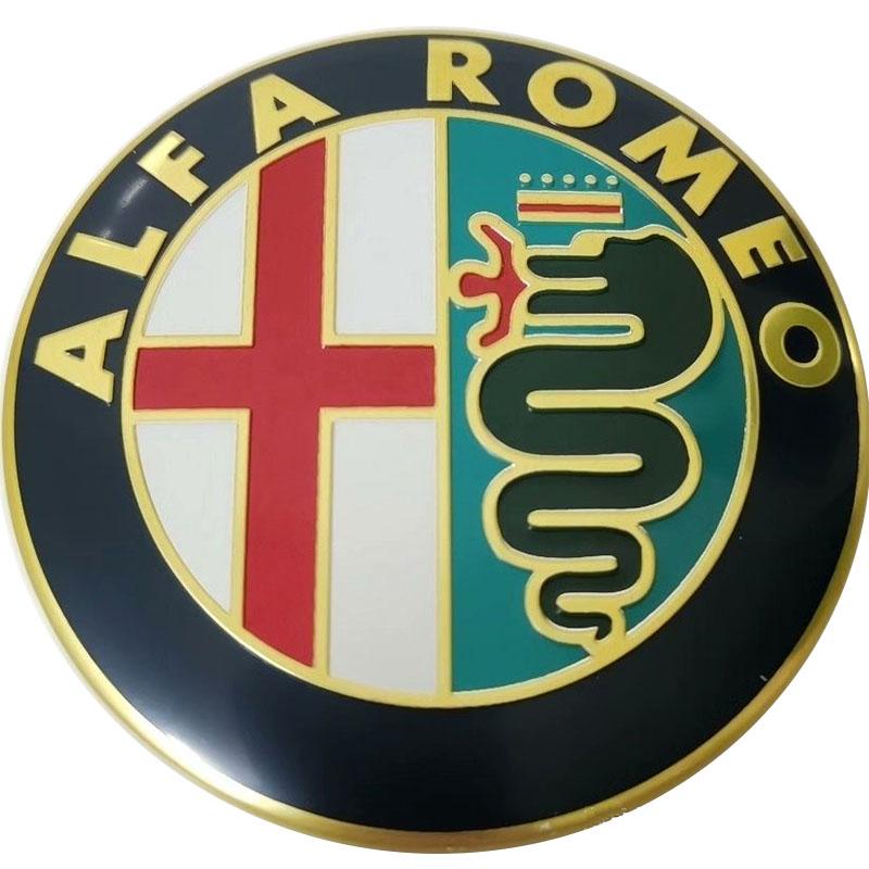 2026 Hot Alfa Romeo 50pcs 74mm Alfa Romeo 3D Metal Sticker For Auto Hood Front Grille Rear Trunk Middle Emblem Badge Logo Car St