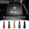 For Car Styling Headrest Case Anti-Dirty Dustproof Protective Cover GT Stelvio F1 Brera Volante Tonale Gloria Disco