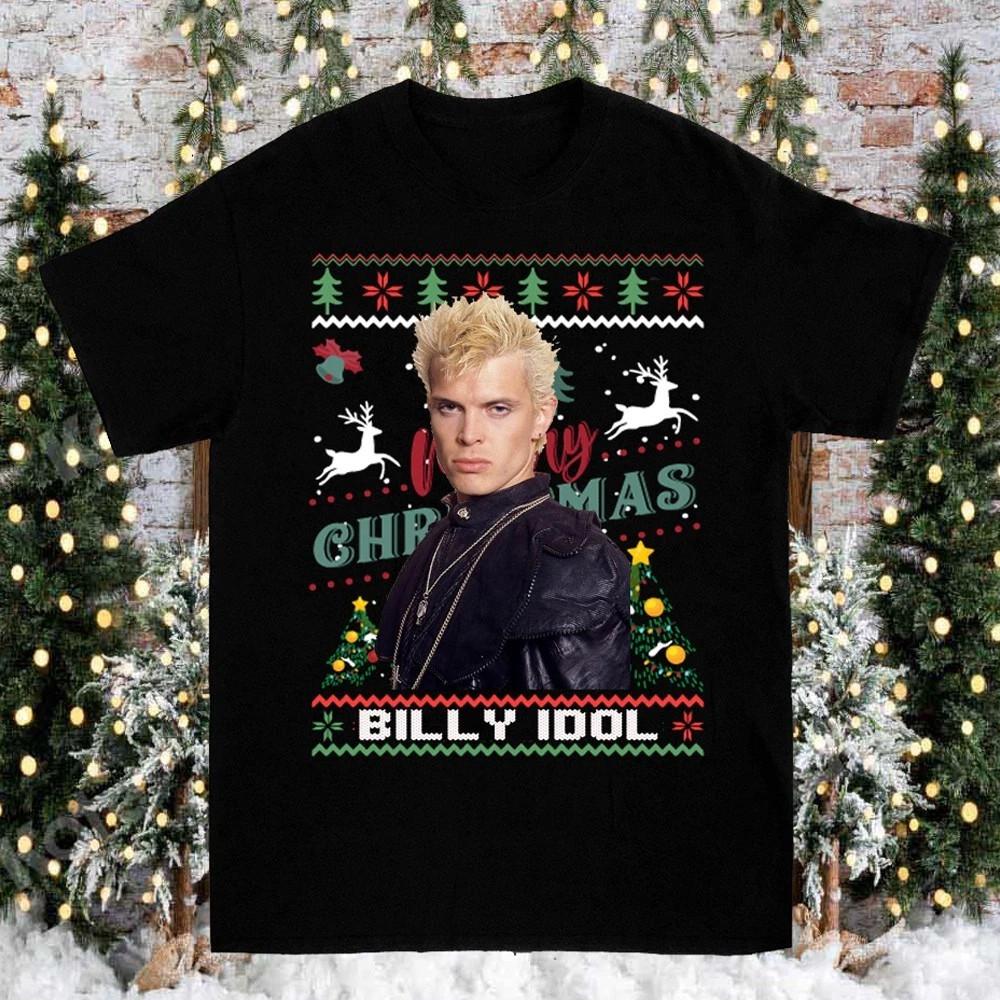 Christmas gift Billy Idol Merry Christmas Tour Unisex All Size Shirt TU386 M