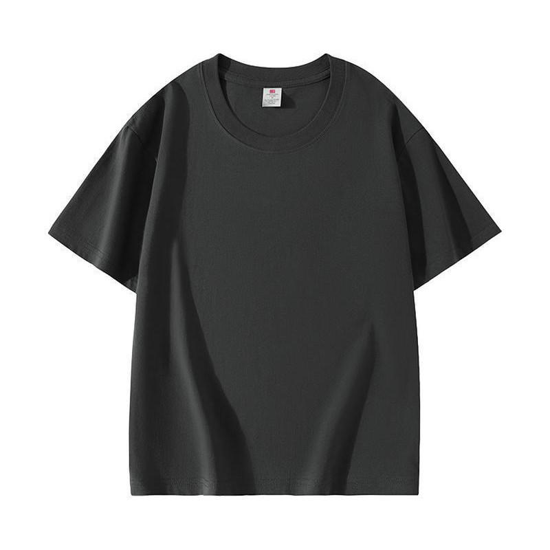 Korean Style 2025 Summer Pure Cotton Round Neck Short Sleeve Women's Casual T-shirt