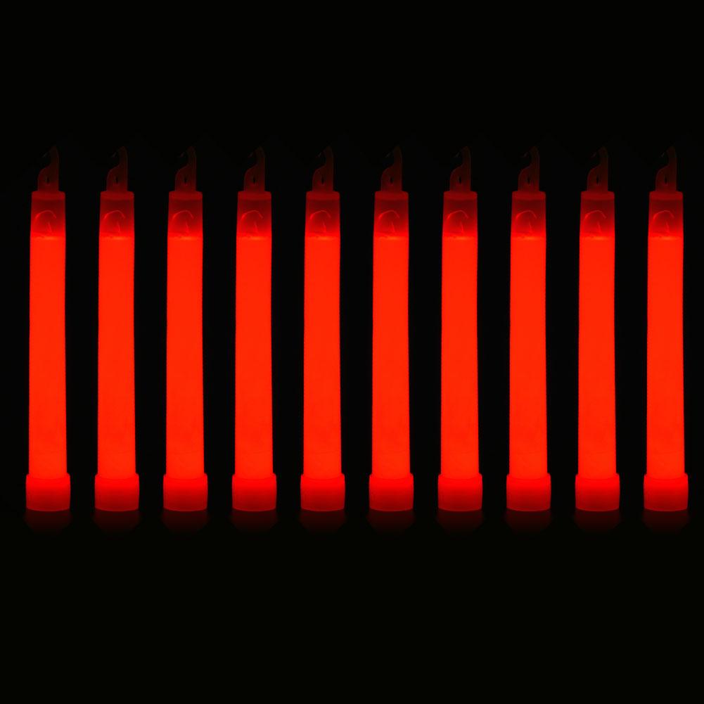 1-50pcs Glow Sticks with Hook 6 inch Fluorescence Light for Hiking Camping Outdoor Emergency Concert Party Light Sticks