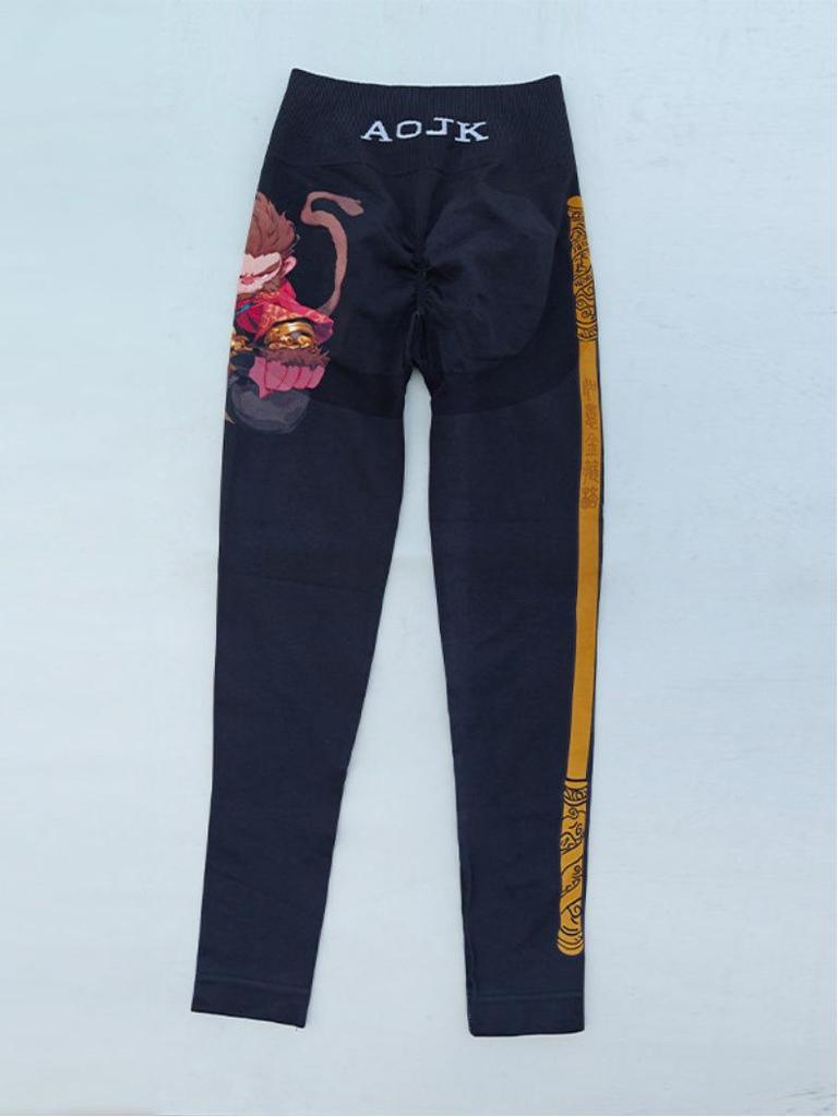 Chinese High-Waisted Hip-Lifting Yoga Pants for Outdoor Sports