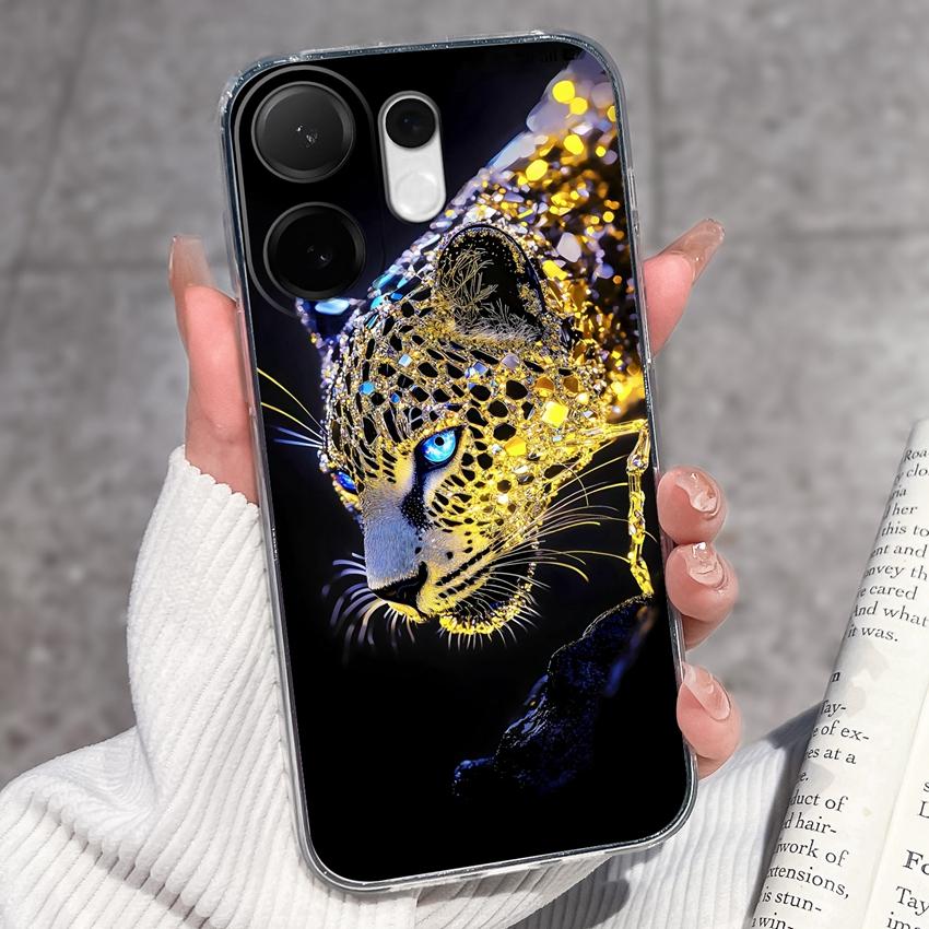 For Vivo V60 V50 V40 Lite V40e V30e V20 Pro SE Phone Case Beautiful Mountain Range Patterns Transparent TPU Anti Slip Soft Back Covers For Vivo Casing