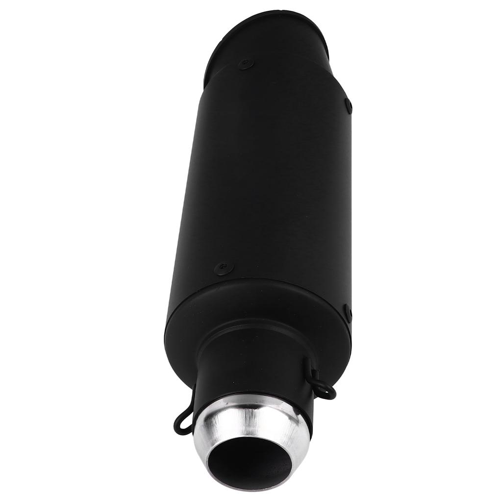 Motorcycle Exhaust Pipe 51mm Diameter Universal Slant Angle Noise Reduction Motorbike Exhaust Pipe Black