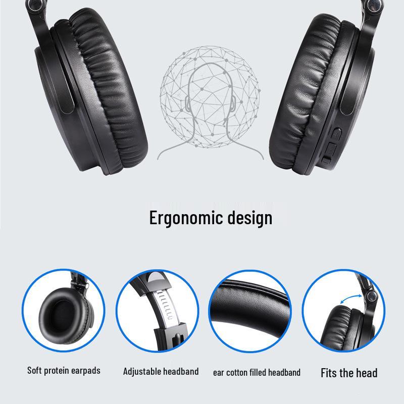 OneOdio Wireless Over-Ear Bluetooth Monitoring Headphones with Wired Stereo Option