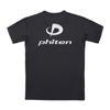 RAKU Shirt M [Phiten] T-shirt Black/Silver