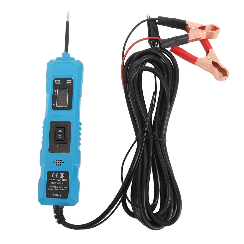 Autokreisprüfer   6 bis 36V Multifunktional Hohe Empfindlichkeit mit 2 Klemmen Stromkreis-Prüfsonde für Fahrzeuge