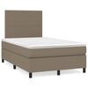 Maison Exclusive - Sommier à lattes de lit avec matelas Taupe 120x200 cm Tissu