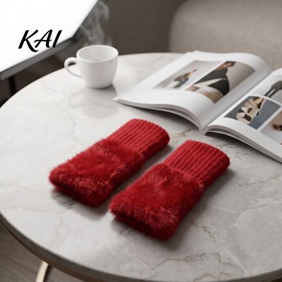 Functional Flip Gloves for Phone Use 1 Pair Fingerless Gloves, Winter Warm Half Finger Mittens, Mittens Cold Weather Soft Fuzzy Fleece Thermal Driving