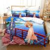 Fashion 3D Print Kawai Girl Beyond the Boundary Beding Set Bedrom Soft Modern Bedspreads Comefortable Soft with Soft Fabric Duvet Cover Pilowcase