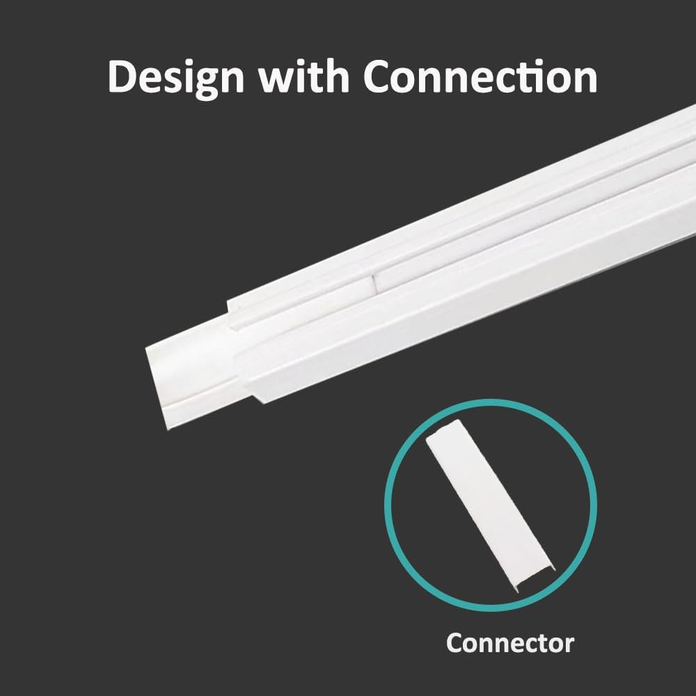 ZSLHXFZHJ Adhesive Curtain Track, Self Adhesive Ceiling or Wall Curtain Rail Set (80 Inch)-No Drill, Screws, or Tools Curtain Hangers, No Damage