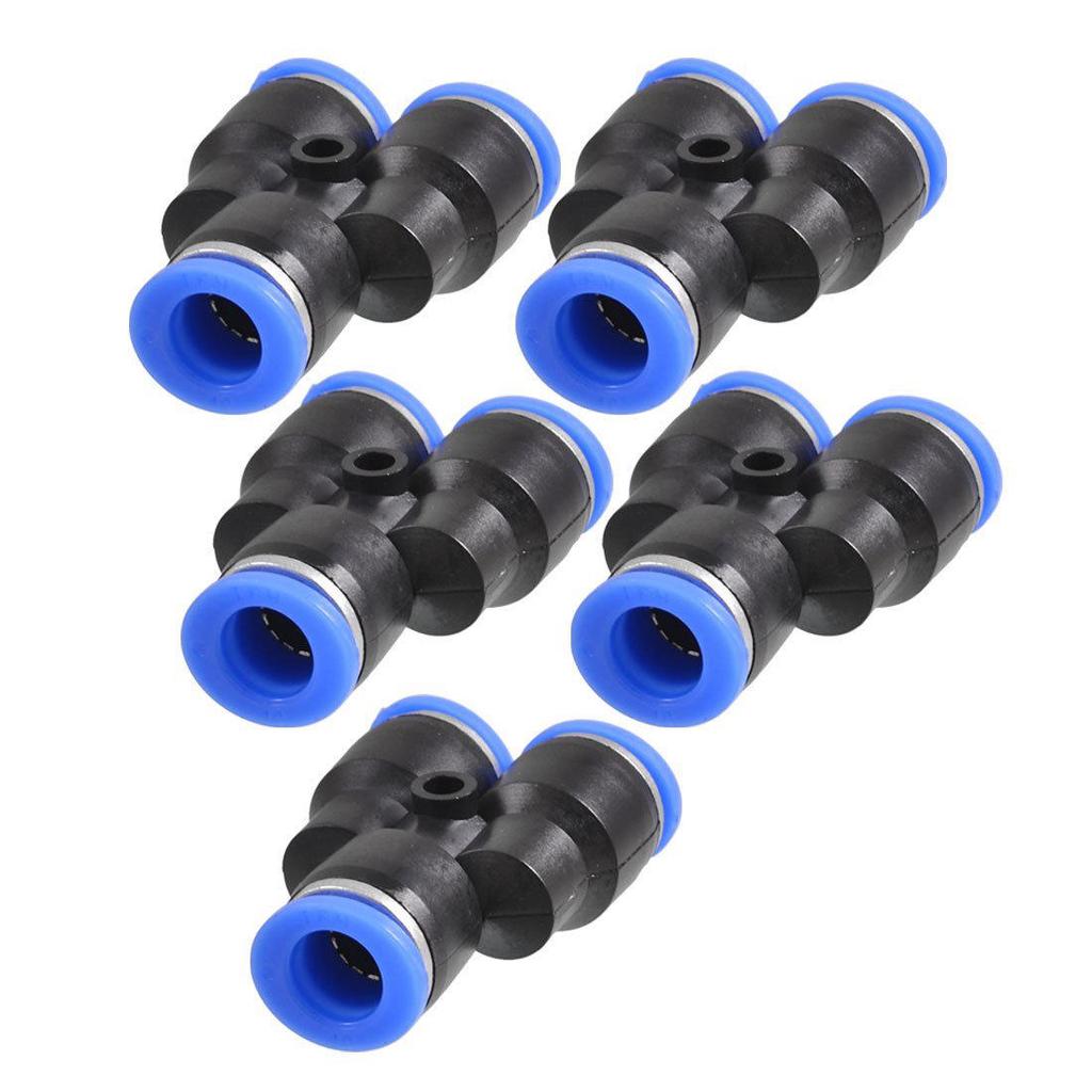 8mm 3 formas guarnición rápida de aire neumático Tubo Acoplador Adaptador De Conector 2 un.