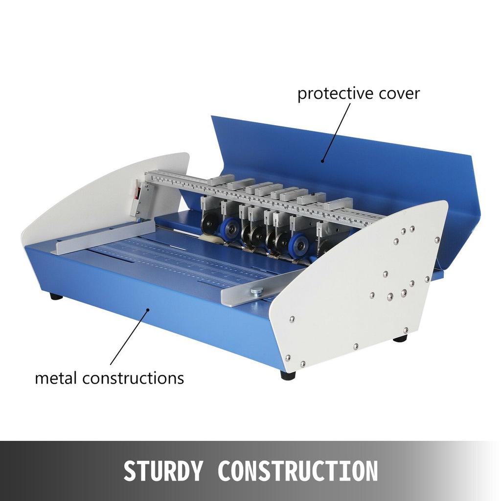 20,5" 520mm Elektrische Rillmaschine 3 in 1 Papierriller Perforierer Ritzer Heavy Duty Metall Elektrischer Ritzer für Papier Karte Buch Rillen