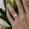 New African popular ring hot sale simple zircon women's wedding hand jewelry