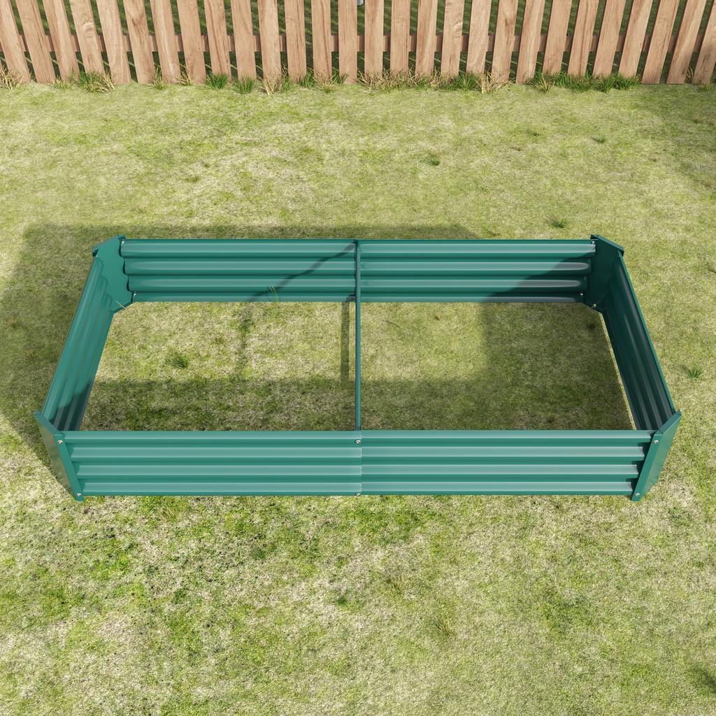 Raised Bed Metal Planter, Robust Sheet Steel, Rust Protection, Long Durability, Kit without Bottom, Ideal for Vegetables, Herbs & Flowers, Anthracite