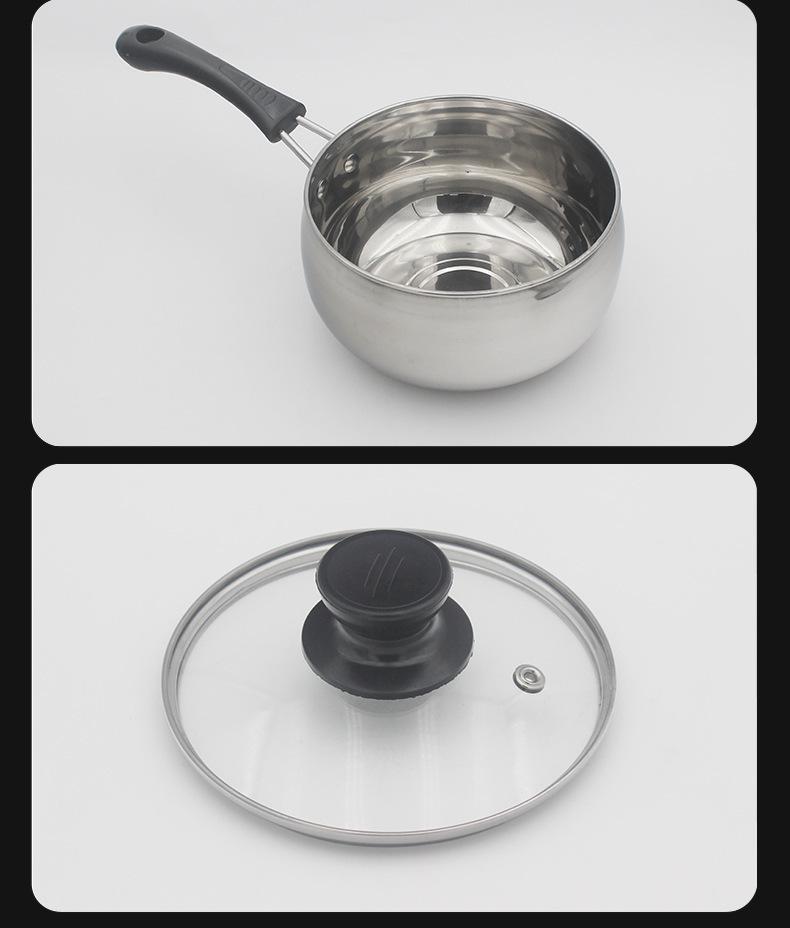 Stainless Steel Baby Food and Milk Pot for Home Use